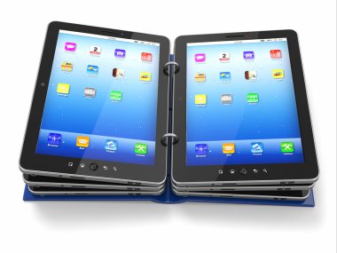 kitap veya klasör tablet PC'den açıldı