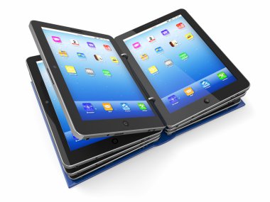kitap veya klasör tablet PC'den açıldı