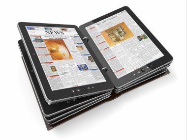Gazete veya dergi tablet PC