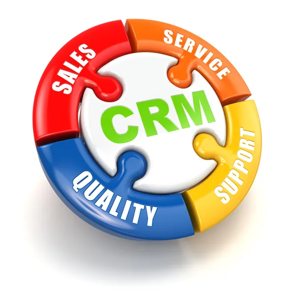 CRM. Concept de marketing de relation client . — Photo