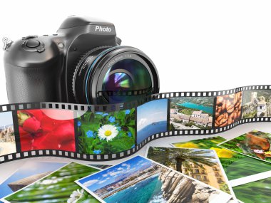 Fotoğrafçılık. SLR fotoğraf makinesi, film ve fotoğrafları.