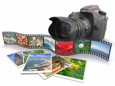 Fotoğrafçılık. SLR fotoğraf makinesi, film ve fotoğrafları.