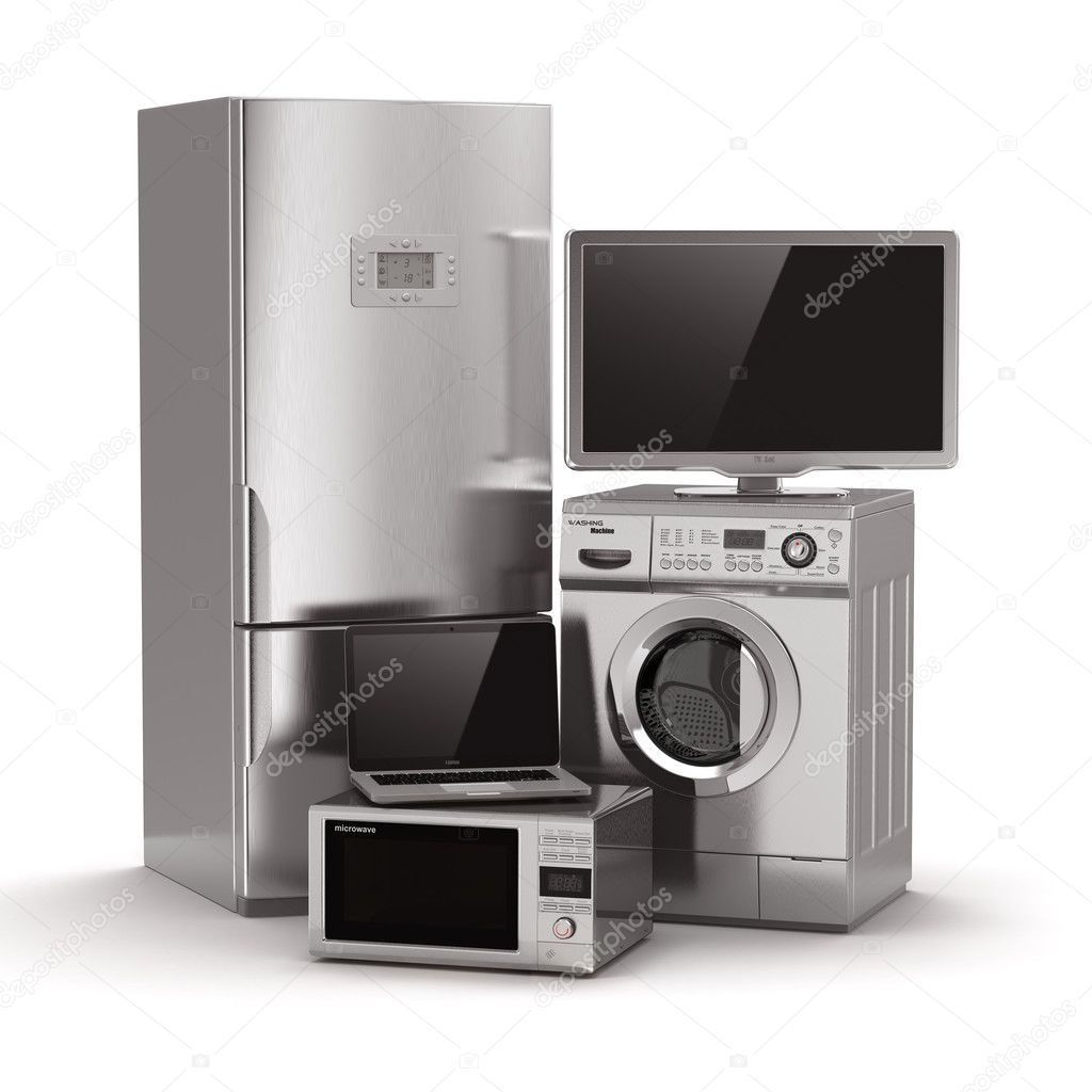 TV A CONFRONTO - Pagina 13 Depositphotos_28098285-stock-photo-home-appliances-tv-refrigerator-microwave