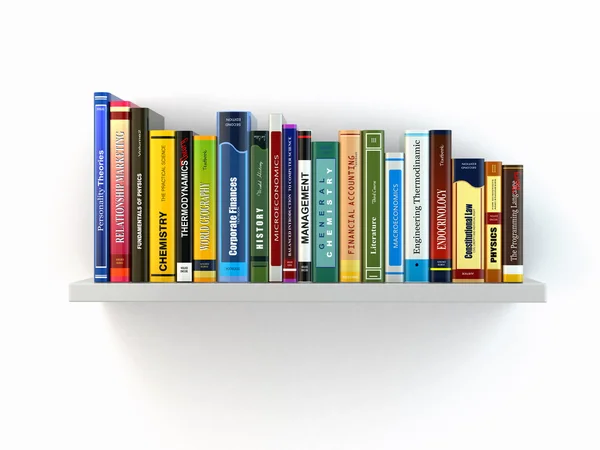 Концепція навчання. Книги на полиці . — стокове фото