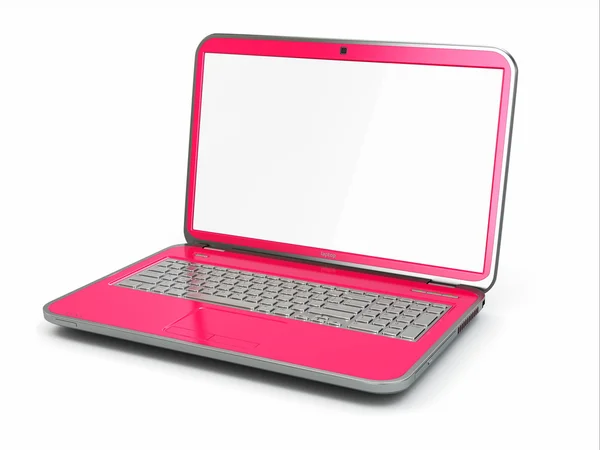 Rosa Laptop — Stockfoto