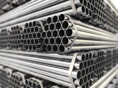 Metal pipes. clipart