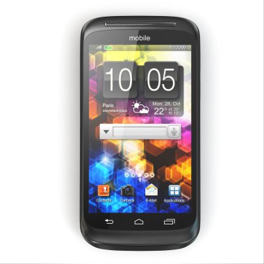 hareket eden telefon. 3D