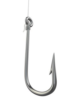 Hook balıkçılık. 3D