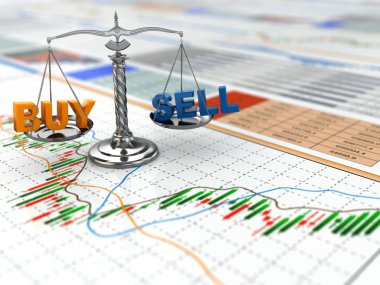 Borsa kavramı. Finansal grafiğe ölçek.