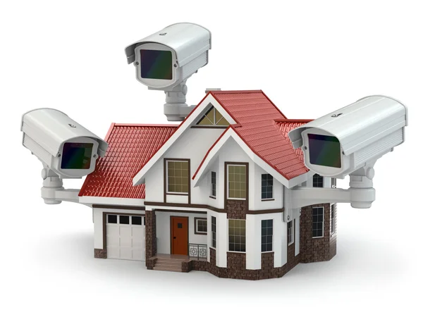 Cámara de seguridad CCTV en la casa . — Foto de Stock