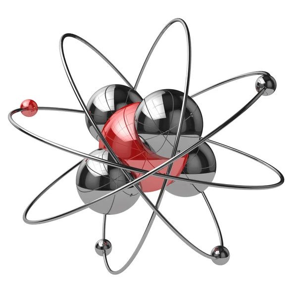 Kemiska abstrakt. Atom eller molekyl tecken. — Stockfoto