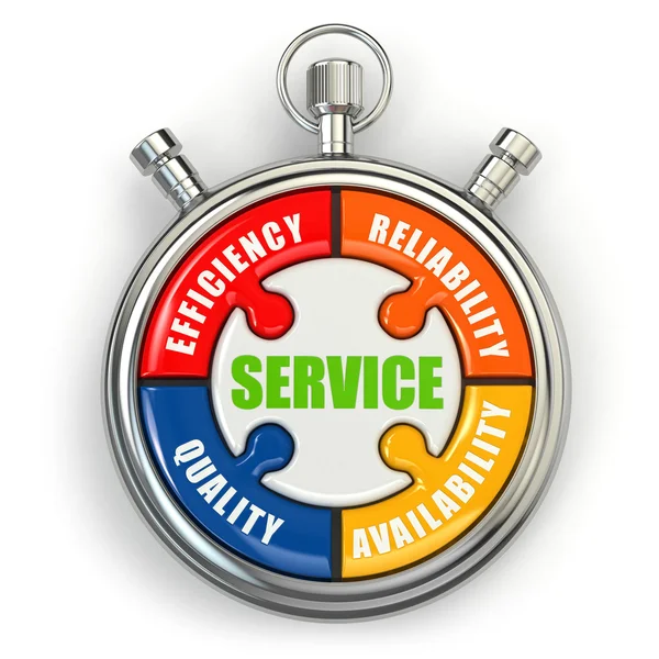Service puzzle on white background. — Stock Photo, Image