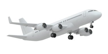 uçak beyaz izole arka planda.