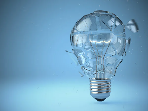電球を爆発します。アイデアの概念. — ストック写真