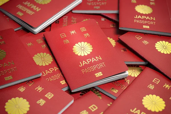 Список Паспортів Японії Імміграція Громадянство Подорожі Туризм Ілюстрація — стокове фото