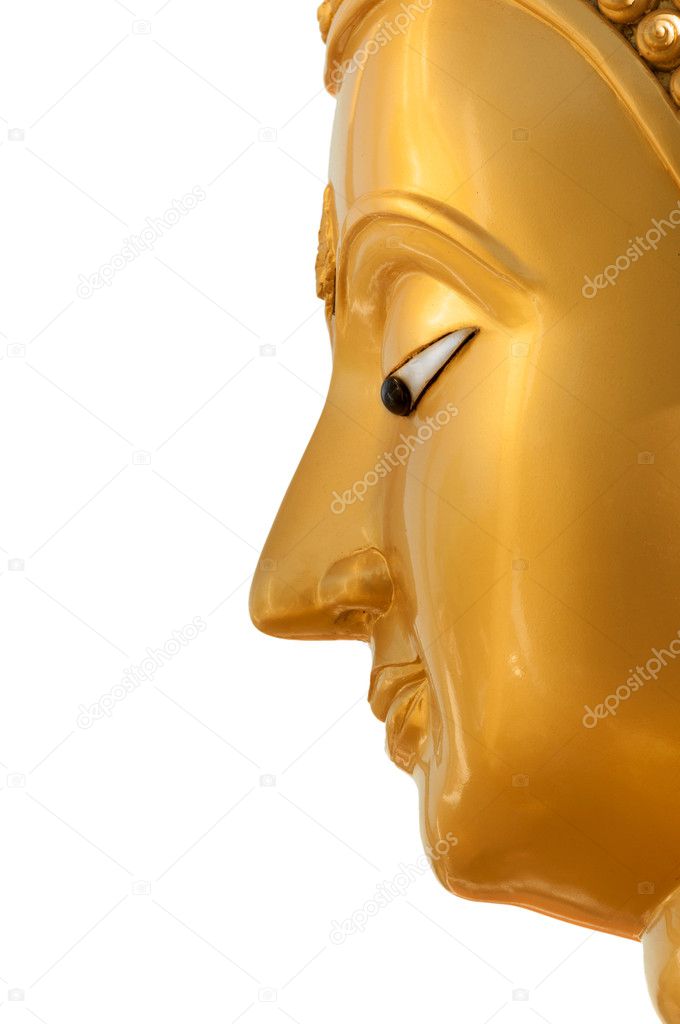 Buddha face in profile