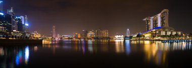Singapur Panoraması, gece