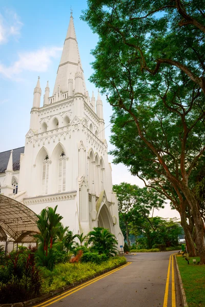 Andrew's Cathedral in Singapore. — Stock Photo, Image