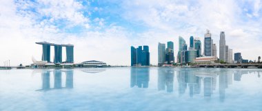 Singapore skyline panorama
