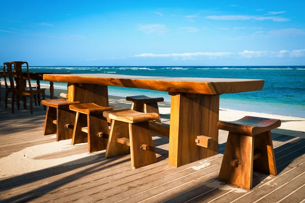 Café på en tropisk strand — Stockfoto