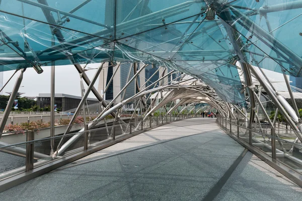 The Helix Bridge in Singapore — Stock Photo, Image