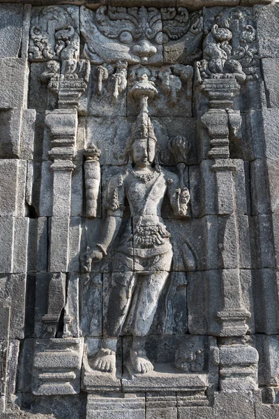 Boddhisattva bild i candi sewu buddhistiska komplex, java, indone — Stockfoto