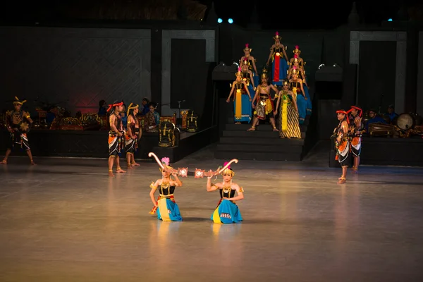 Ramayana balett på på prambanan, Indonesien — Stockfoto