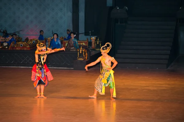 Ramayana balet na v prambanan, Indonésie — Stock fotografie