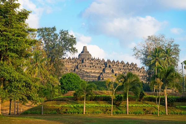 Templo Borobudur. Jogjakarta, Java, Indonésia . — Fotografia de Stock