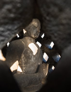 Buda stupa borobudurtemple içinde. Endonezya.