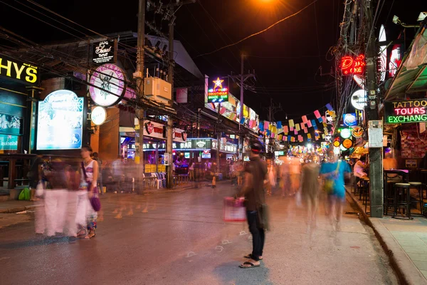 Patong bangla Road'da gece, phuket, Tayland