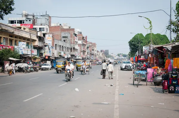 Trafiken på indian street — Stockfoto