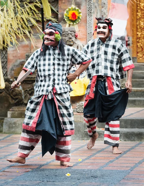Espectáculo de teatro clásico tradicional de Barong en Bali —  Fotos de Stock