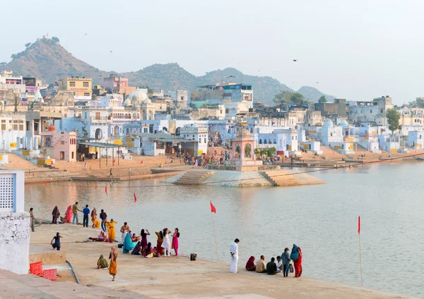 Helig helig plats för hinduer staden pushkar, Indien — Stockfoto