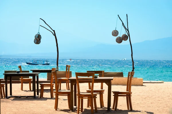 海滩上的咖啡店 — 图库照片