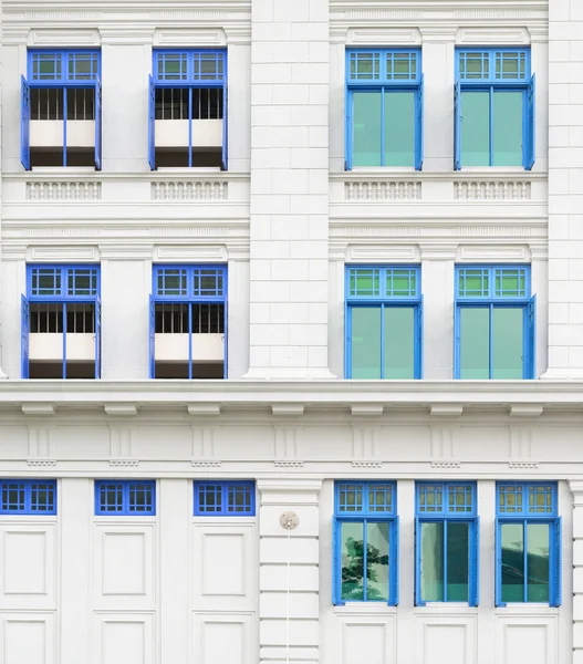Retro windows with shutters — Stock Photo, Image