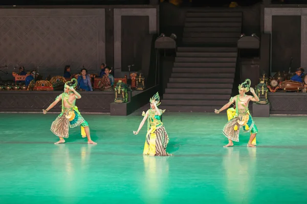 Ramayana balett på på prambanan, Indonesien — Stockfoto