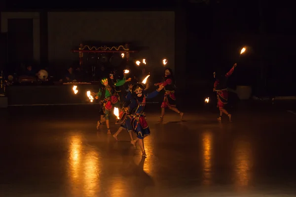 Ramayana balett på på prambanan, Indonesien — Stockfoto