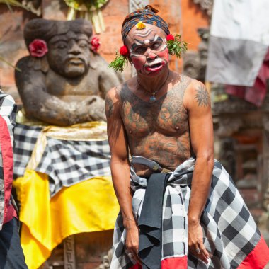 Barong ve kris dans gerçekleştirmek, bali, Endonezya
