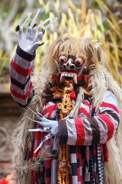 Tanec Barong a kris provést, bali, Indonésie — Stock fotografie