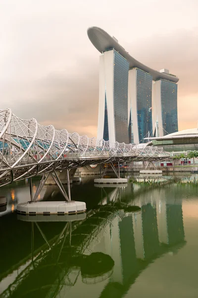 Architettura moderna nella città di singapore — Foto Stock