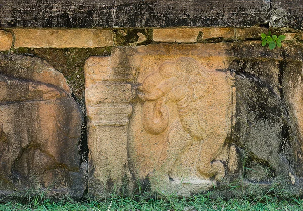 Detalj på gamla sten carving — Stockfoto