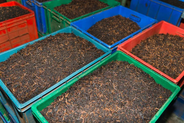 Bulk tea in boxes — Stock Photo, Image