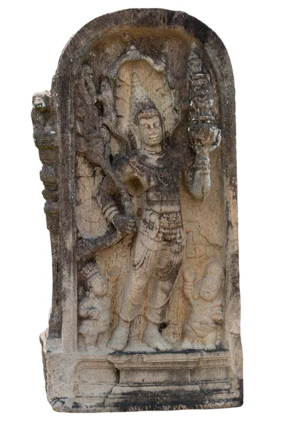 Dawnych guardstone w vatadage w polonnaruwa, sri lanka — Zdjęcie stockowe