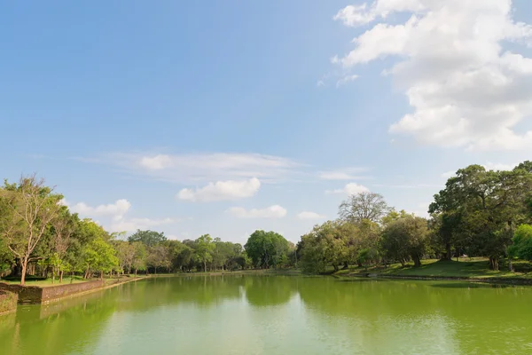 Homem gigante fez lagoa na floresta tropical — Fotografia de Stock