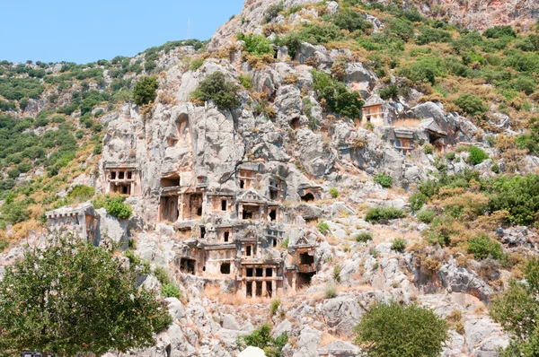 Tombs in ancient town Myra in Lycia — Stock Photo, Image