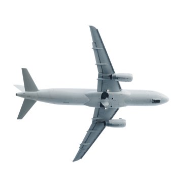 beyaz gökyüzü açılış jet uçak