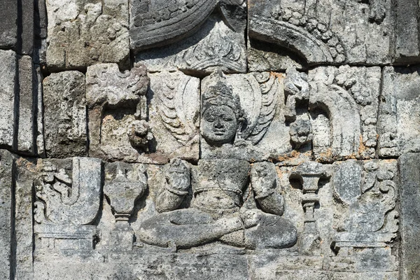 Buddha bild i candi sewu buddhistiska komplex, java, Indonesien — Stockfoto