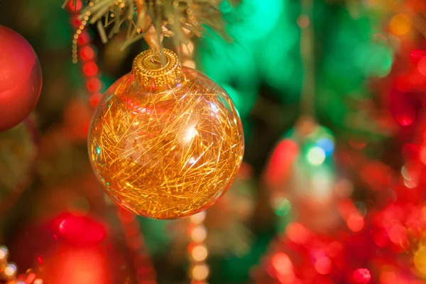 Christmas balls on abstract background — Stock Photo, Image