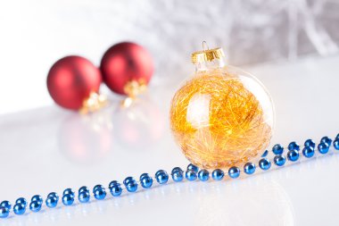 Noel topları arka plan üzerinde
